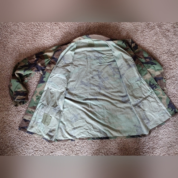 Camo Army Jacket with Boyscouts Of America Merits And Patches - Picture 15 of 16